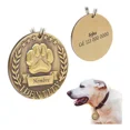 thumbnail image 1 of Placa Perro Personalizada Huella Tag Inoxidable Premium Color Circular, 1 of 2
