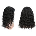 thumbnail image 3 of Pelucas delanteras de encaje Unique Bargains para mujer 20 pulgadas color negro cuerpo largo ondulado, 3 of 7