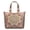 White-88, variant on Tropical Flower and Leaves Weekender Bag, Large Capacity Carry-On Tote with Secure Zipper Closure for Women