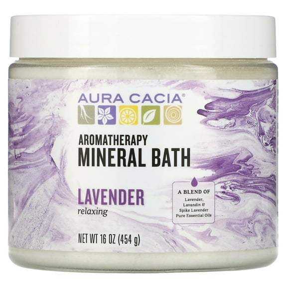 Frontier Natural Aura Cacia Aromatherapy Mineral Bath, 16 oz
