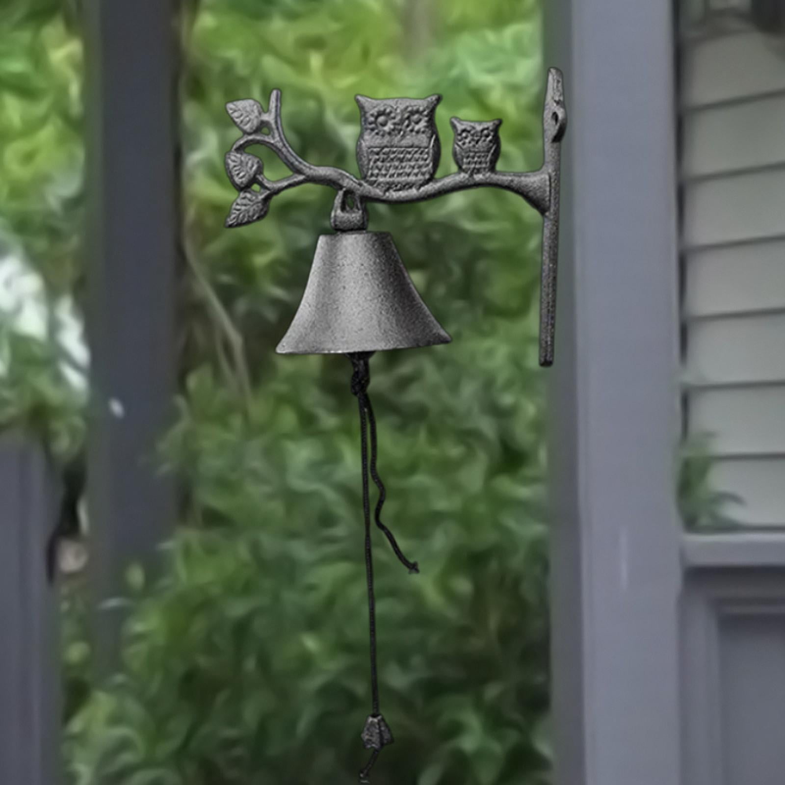 Baoblaze Rustic Cast Iron Antique Outdoor Dinner Bell for Gate Outside House