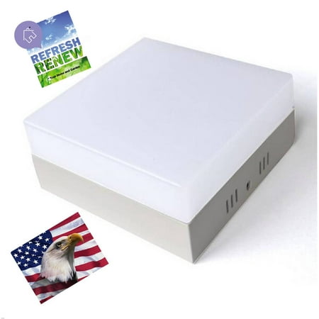 

iLett Square LED Flush Mount Fixture Ceiling Light 5 960lm 6500K (Cool White) CE ROHS Compact 110V-240V