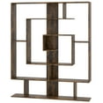 thumbnail image 1 of Costway 7-Tier Bookshelf Geometric Bookcase with 2 Anti-Tipping Kits Rustic Brown, 1 of 10