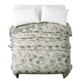 thumbnail image 4 of The Pioneer Woman Agatha Floral Gauze Quilt, Full/Queen, Green River, Reversible Bedding, 4 of 8
