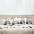 thumbnail image 7 of Ambesonne Victorian Throw Pillow Cover 4 Pack, Roman Design, 16", Black and White, 7 of 7