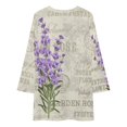 thumbnail image 3 of Elegant Purple Lavender Loose Dress Evening Dress Summer Dresses for Women Luxury Dress Long Sleeved Dress, 3 of 4