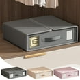 thumbnail image 1 of Xihbxyly Organizador de Sábanas, Caja Plegable para Guardar Ropa de Cama, Ventana de Pvc Transparente para Una Fácil Visualización, Resistente Al Polvo y La Humedad, Versátil para Sábanas, Fundas, Al, 1 of 7