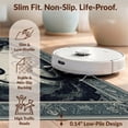thumbnail image 6 of Design&I 6'x9' Washable Area Rug Snake Serpent Round Gothic Intertwined Motif Damask Frame Coiled for Queen Size Bedroom, Under Bed, Sleek Flatweave Pet Friendly, 6 of 7