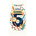 thumbnail image 1 of Colorful Back to School Themed Banner with Alarm Clock Pencils and Compass Background Decorations for School Events Classroom Decorations Photo Props and Party Supplies, 1 of 4