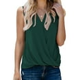 thumbnail image 2 of TRUBKH Tank Top for Women Sleeveless Tops for Women Spaghetti Strap Tank Top Halter Tops for Women Camisole Tops for Women Built in Bra Army Green L, 2 of 6