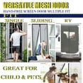 thumbnail image 6 of Hands Free Magnetic Screen Door Mesh Curtain Keeps Bugs Out Full Frame Magnets with Magic Tape 39 x 83 Inches, 6 of 6