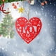 thumbnail image 5 of Xihbxyly Adornos de Corazón para San Valentín, Decoración Romántica de Madera para Árbol, Juego de 10, Perfectos para Parejas y Familias, Recuerdo Especial para Celebraciones, Tamaño 8 X 8 Cm., 5 of 7