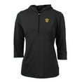 thumbnail image 2 of Women's Cutter & Buck Black Missouri Tigers Vault Virtue Eco Pique Recycled Half-Zip Pullover Hoodie, 2 of 3