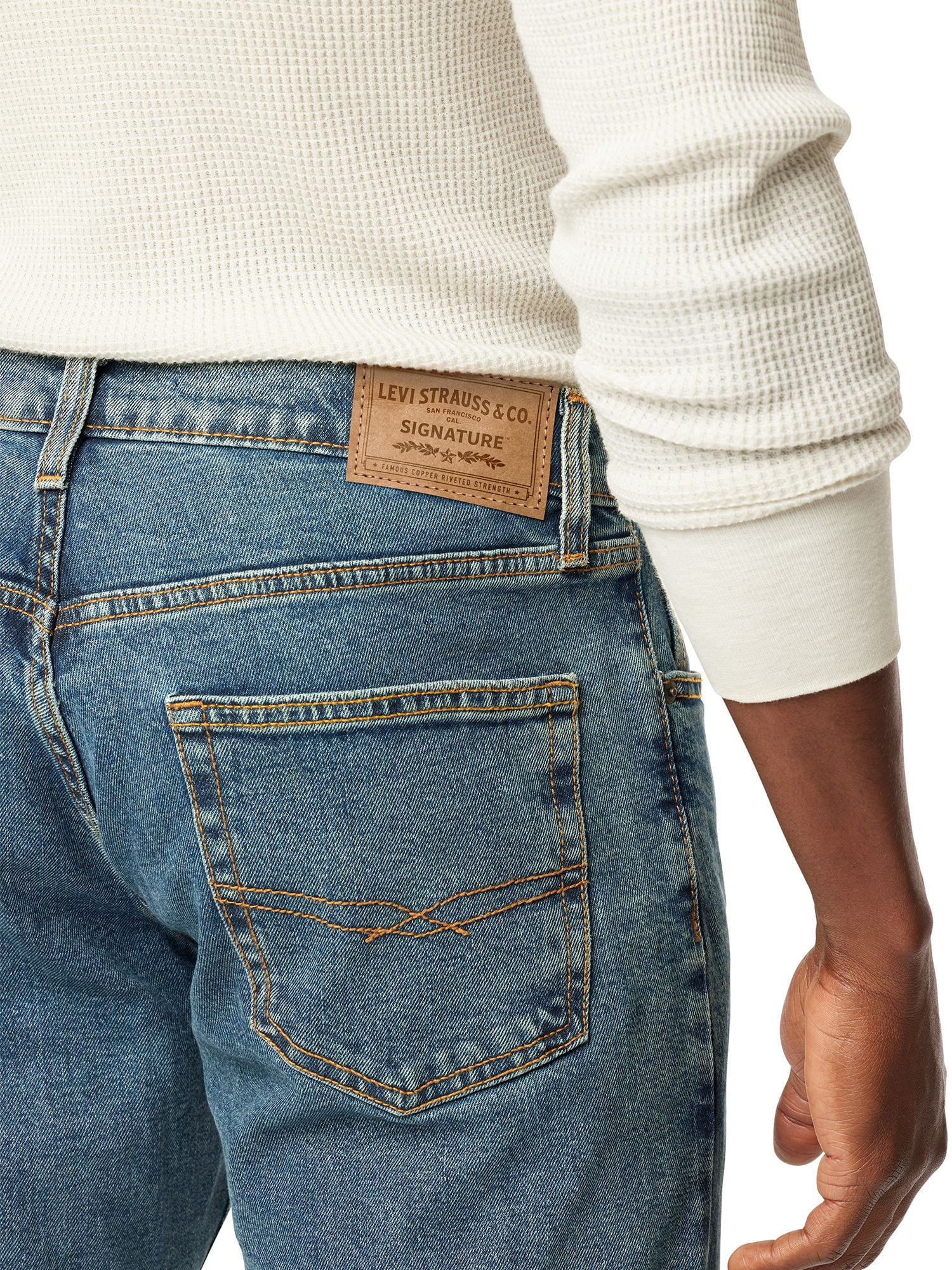 Levi Strauss Signature Men's and Big and Tall Relaxed Fit Jeans