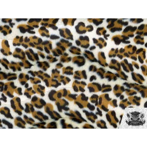 Velboa Faux Fake Fur Short Pile Beige Puma Fabric