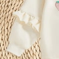 thumbnail image 5 of TOWED22 Baby Girl Toddler Fall Winter 2pcs Clothes Set Long Sleeve Soft Round Neck Sweatshirt + Pants Outfits Comfy(Light Yellow,2-3 Y), 5 of 7