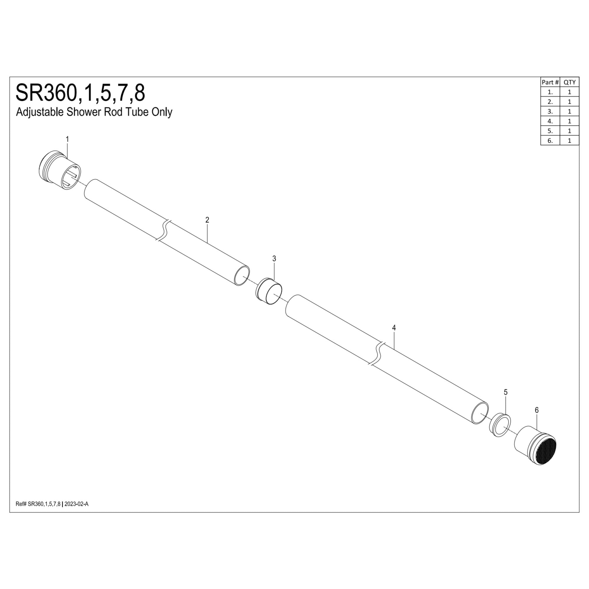Kingston Brass SR368 Edenscape 36"-60" Stainless Steel Adjustable Tension Shower Curtain Rod, Brushed Nickel