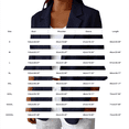 thumbnail image 4 of LEKODE Ladies 3/4 Roll Cuff Loose Outer Blazer, Cotton Linen Single Button Notched Lapel Style with Dual Front Pockets Spring Summer Casual Suit Top Dark Gray 5XL, 4 of 7