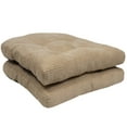 thumbnail image 3 of Fluffy Memory Foam 16" x 16" Non Slip Chair Cushion Pad 2 Pack - Taupe, 3 of 5