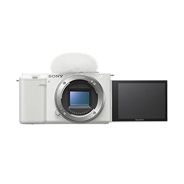 Sony Alpha ZV-E10 restaurada - Cámara Vlog sin espejo con lentes intercambiables APS-C - Blanca (reacondicionada)