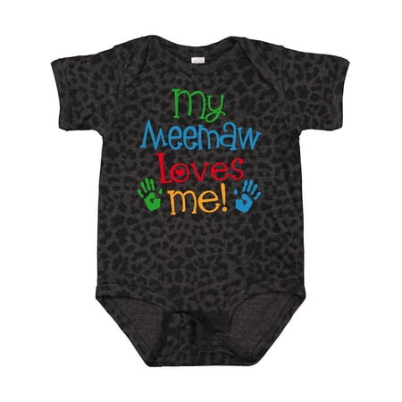 

Inktastic Me Meemaw Loves Me Cute Gift Baby Boy or Baby Girl Bodysuit