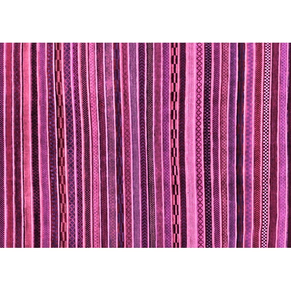 Ahgly Company Indoor Rectangle Abstract Pink Modern Area Rugs, 7' x 9'