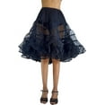 thumbnail image 2 of Malco Modes | Women's Vintage Tulle Petticoat Half Slip Tutu Underskirt | 578 (Black, Extra Large), 2 of 3