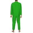 thumbnail image 5 of Kll Green Sleepwear Mens Flannel Pajamas,Long Cotton Pj Set, 5 of 9
