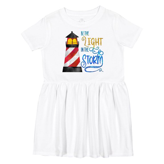 Inktastic Be the Light in the Storm Lighthouse Girls Toddler Dress