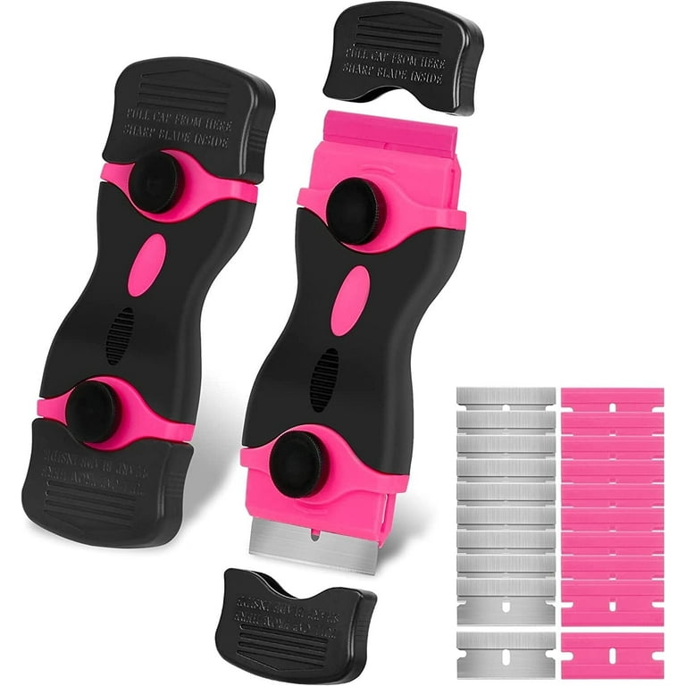 Thinkwork Razor Blade Scraper Set, Pink, 2-Pack with 20 Blades photo 1