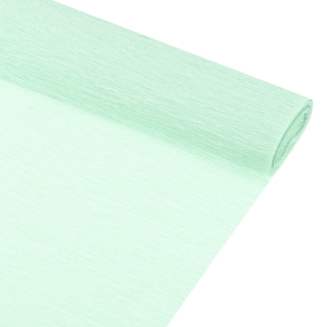 Crepe Paper Roll 8.2ft Long 10 Inch Wide for Wedding Decoration,Light Green 2pcs