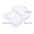 thumbnail image 2 of Bath Pillow for Tub, Extra Large Size Pillow Bath Cushion for Bathtub, Hot Tub, Jacuzzi, Home Spa Non-slip Luxury Support for Head, Neck, Back and Shoulders, Strong Suction Cups, 2 of 7
