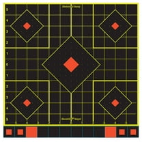 Birchwood Casey 34207 Shoot-N-C Sight-In 12" Self-Adhesive 5-Diamond Target 5 Pack Black/Red