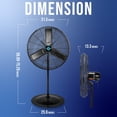 thumbnail image 2 of Ventilador de pedestal Tornado, 2 of 5