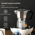 thumbnail image 5 of Cafetière Espresso Polyvalente en Aluminium/acier Inoxydable pour Cuisinière, Moka, pour Maison, Cuisine, Bureau, 5 of 5