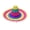 Color with white bal, variant on AOOOWER Sombrero Party Hat Mini Mexicans Sombrero Hat Fiest Hat Straw Sombrero Hat