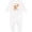 AA-White, variant on Beary First Birthday 2026 Teddy Bear Baby Romper Coveralls