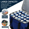 thumbnail image 2 of Kroyicegears 24 Can Soft-Sided Cooler with Adjustable Shoulder Strap, Black Blue, 2 of 10