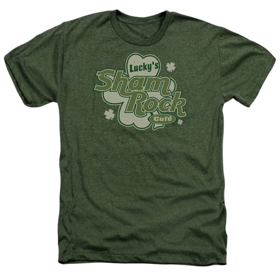 - Luckys Shamrock Cafe - Heather Short Sleeve Shirt - X-Large