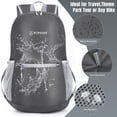 thumbnail image 4 of Mochila de senderismo ZOMAKE ultraligera, resistente al agua, 20 L, 4 of 6