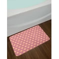 thumbnail image 2 of Polka Dots Bath Mat, Geometrical Modern Classic Retro Vintage Romantic Circles Rounds Image, Non-Slip Plush Mat Bathroom Kitchen Laundry Room Decor, 29.5 X 17.5 Inches, Salmon and Pink, Ambesonne, 2 of 2