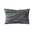 thumbnail image 4 of Plutus Brands Blue Plutus Leafs Floral Luxury Throw Pillow 18 in x 18in, Double Sided 18" x 18", 4 of 8