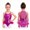 Hot Pink, variant on iiniim Girls Sequin Jazz Dance Sleeveless Halter Neck Feather Ballet Gymnastics Ice Skating Leotard Red 6