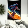 thumbnail image 3 of Space Astronaut Tapestry for Bedroom Men, Cool Blacklight Tapestry Posters for Teen Boys, UV Reactive Black Light Galaxy Tapestries Room Wall Decor, Glow in Dark Tapestry for Men 40X60IN, 3 of 4