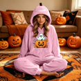 thumbnail image 7 of Unisex Couples Halloween Jumpsuit Costume Matching Loungewear Sleepwear Cosplay Outfit For Party Dress Up Home Lounge Night Events Photo Sessions Seasonal Gatherings And Holiday Wear, 7 of 7