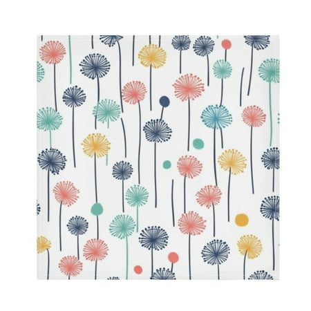 

Napkin Satin Napkin 20*20Inchx1 Kitchen Towel Dinner Plate Towel Decorative Towel Napkin Tea Towel Suitable For Kitchen Table Colored Dandelions
