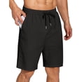 thumbnail image 2 of COOFANDY Men's Casual Elastic Waist Shorts Drawstring Flat Front Lightweight Summer Beach Golf Shorts, 2 of 6