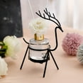 thumbnail image 4 of Reindeer Christmas Decor,Christmas Decorations - Set of 2 Black Reindeer Statues - Modern Aluminum Alloy Xmas Figurines - Elegant Indoor Holiday Decor - Table Centerpieces, 4 of 6