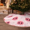 thumbnail image 6 of Daiia Pig Noses Drawing Merry Christmas Tree Skirt , Xmas Large Lace-up Tree Skirt, Santa Snowflakes Rustic Home Decorations New Year Party Farmhouse Decor-48", 6 of 7