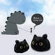 thumbnail image 5 of Peluche de gato negro/blanco de 13.8 pulgadas, almohada de gato Kawaii, peluche de gato negro, lindos ojos redondos, gatito, muñeco de peluche para amigo Sincero  Hogar, 5 of 6
